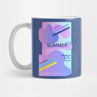summer tropical abstract pattern with leisure sports motives Mug